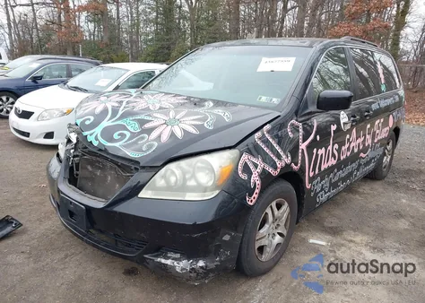 2007 Honda Odyssey Ex-L z USA, uszkodzony, nr VIN 5FNRL38797B076832